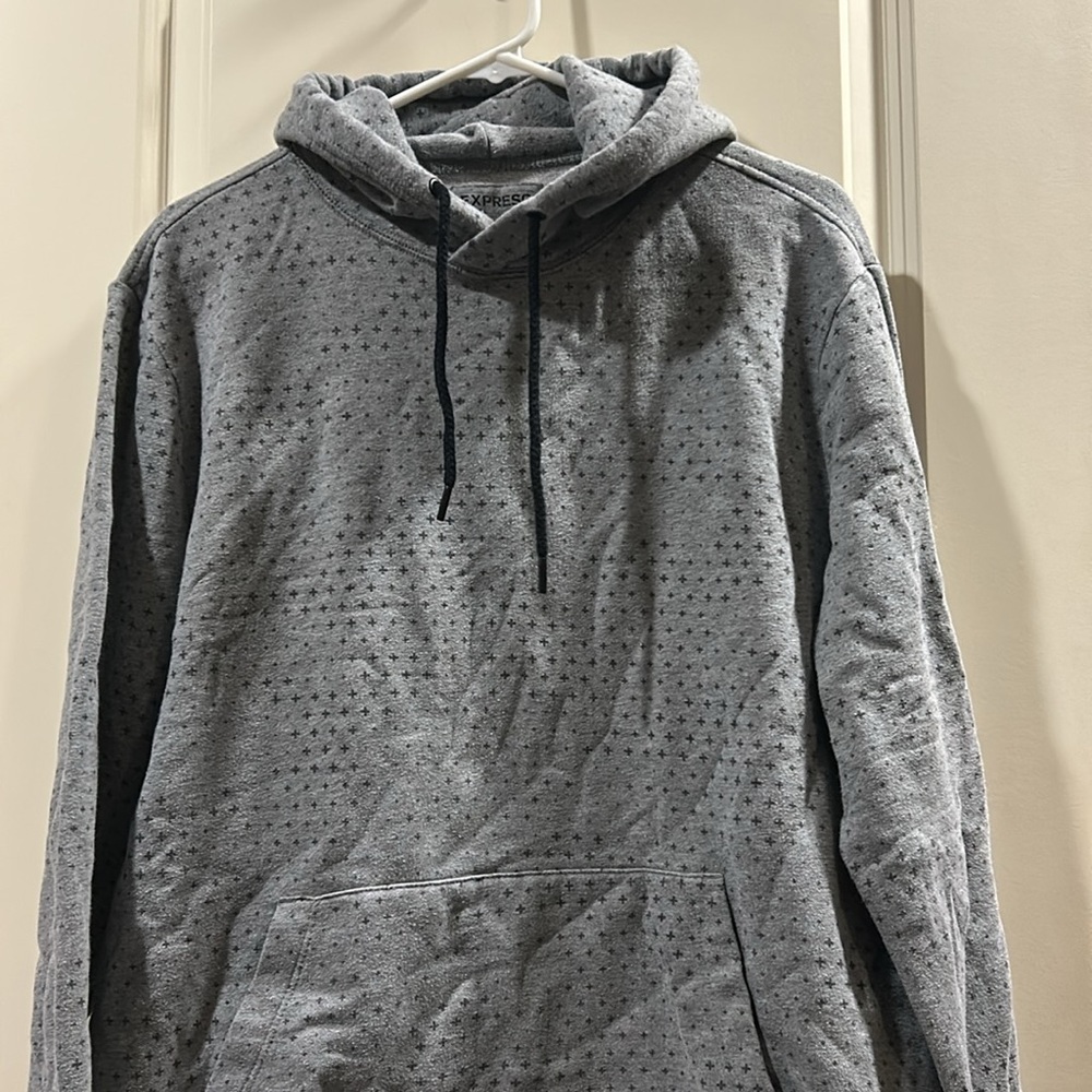 Express Men Pullover Pattern Hoodie Sweatshirt Fr… - image 8